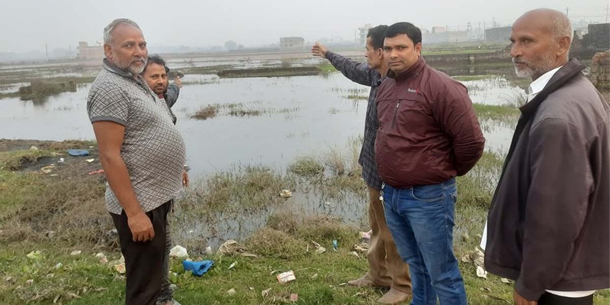 निकास नहुँदा वीरगञ्जको दुई सय बिघा खेतीयोग्य जमिन डुबानमा