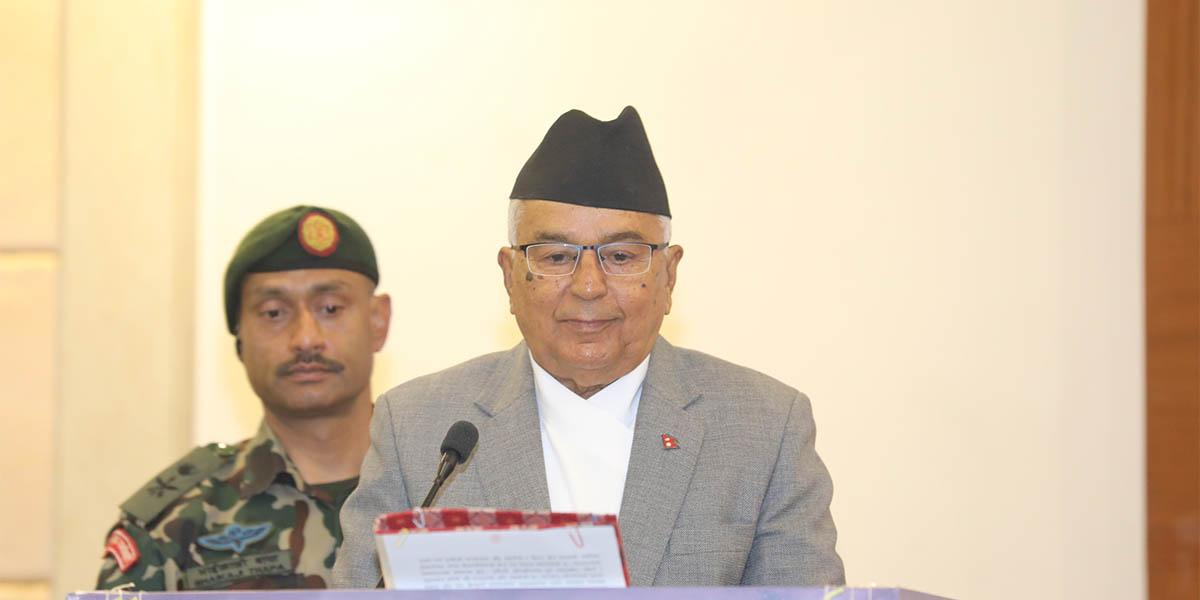 जलवायु न्यायको मुद्दालाई विश्वजगतमा पुर्याउन जरुरी : राष्ट्रपति पौडेल