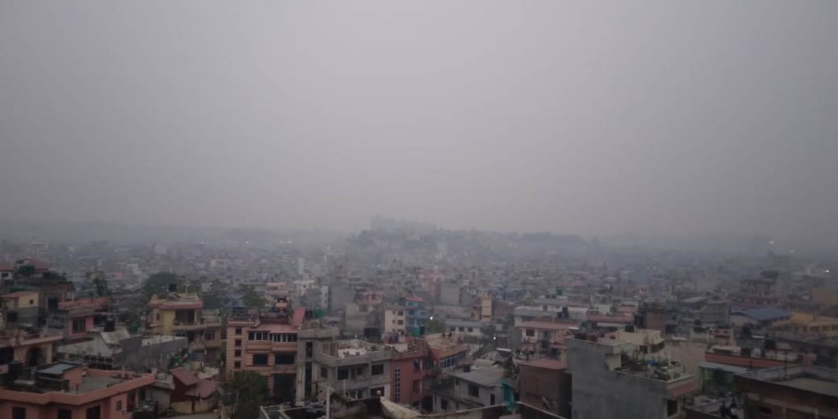वायु प्रदूषण : फेरि पहिलो स्थानमा काठमाडौं उपत्यका, रवि भवन क्षेत्रमा उच्च