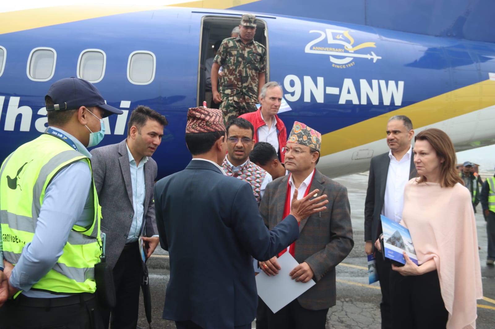 ‘सगरमाथा संवाद’ मा आएका पाहुनालाई हिमालको दृश्यागमन (फोटो फिचर)