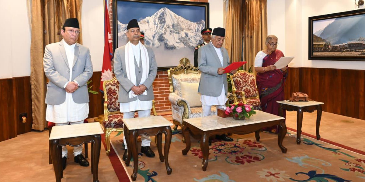 नवनियुक्त प्रधानमन्त्री कार्कीको ऐतिहासिक शपथ, ६ महिनाभित्र नयाँ निर्वाचन