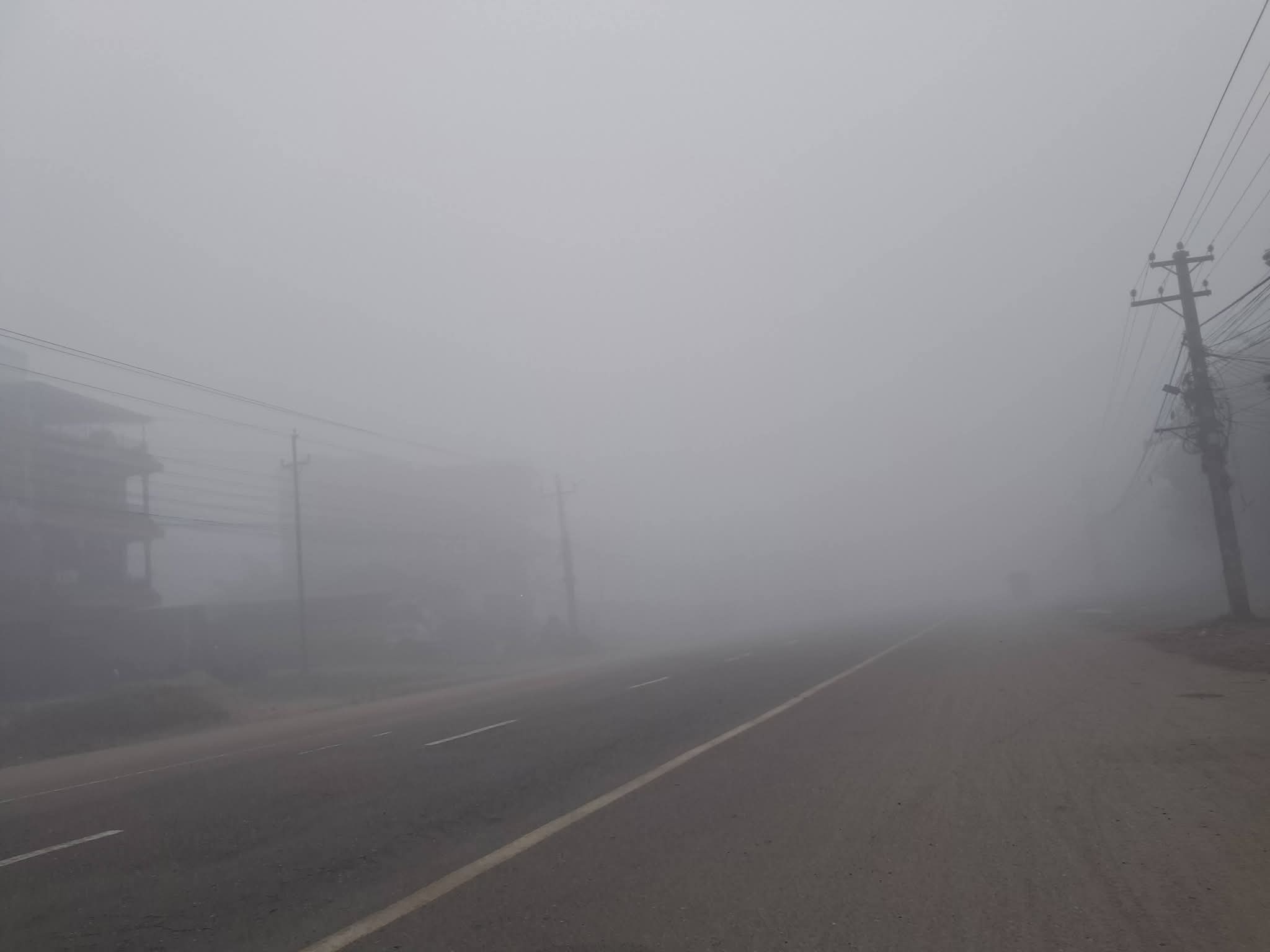 बाक्लो हुस्सुका कारण जनजीवन प्रभावित, राजमार्गमा सवारी चलाउन कठिन